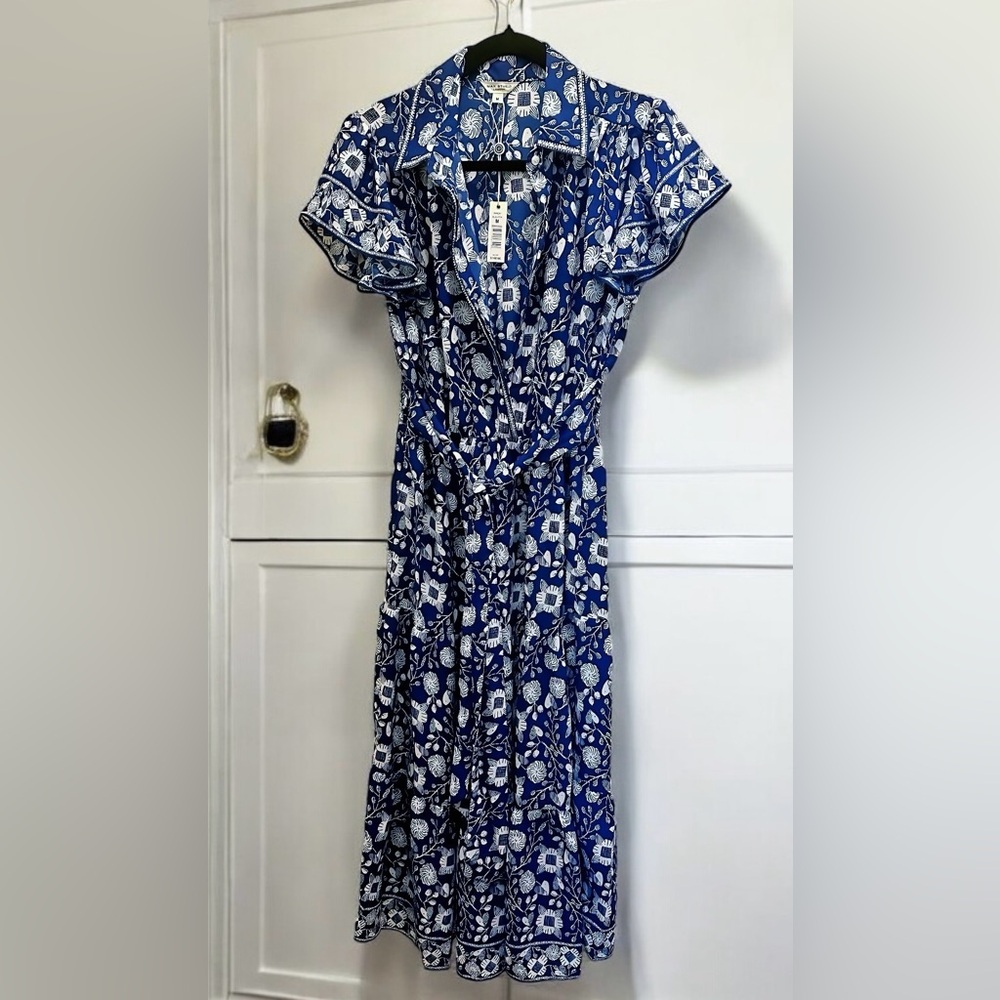 Floral Tie Front Shirtdress by Max Studio